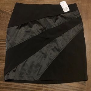 Forever 21 Faux Leather Cut Out Skirt